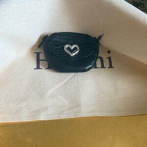 Black Heart-Embellished Women's Bag